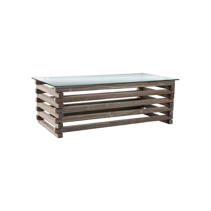 Lown 48-Inch Contemporary Grey Solid Wood Coffee Table by Furniture of America - image 4