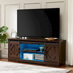 Rustic Farmhouse Barndoor TV Stand - Entertainment Center for TVs up to 70 Inches - image 38