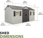 Lifetime 6446 Outdoor Storage Shed, 8 x 15 Foot, Desert Sand - image 4