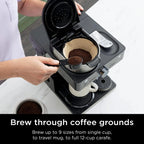 Ninja CFN601 Espresso & Coffee Barista System, 3 Espresso Brew Styles, Single-Serve Coffee & Nespresso Capsule Compatible, 12-Cup Carafe, Built-in Frother, Espresso, Cappuccino & Latte Maker - Black - image 3