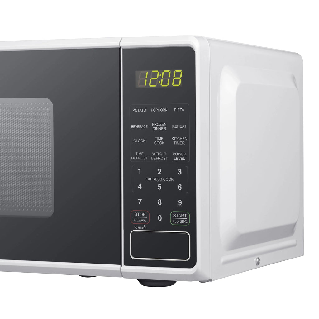 Mainstays 0.7 Cu. Ft. Countertop Microwave Oven, 700 Watts, White, New - image 5