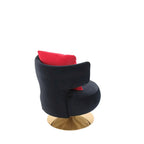 Round Barrel Chair with Fabric and Swivel Design - image 37