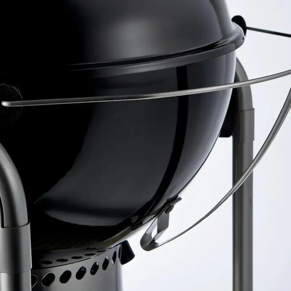 22 in. Performer Charcoal Grill in Black with Built-In Thermometer and Storage Rack - image 6