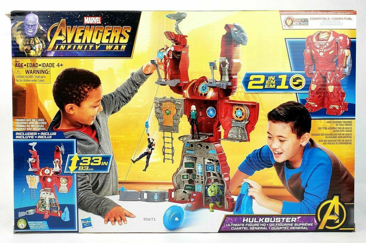 Hasbro Marvel Avengers Infinity War Hulkbuster HQ Playset with Tower, Launcher & Zipline - image 3