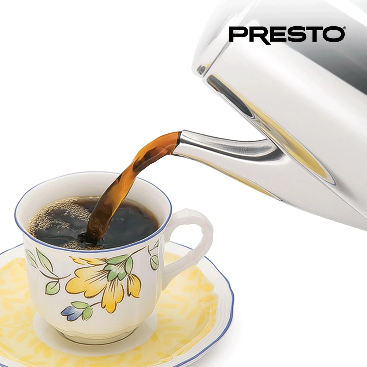 Presto Stainless Steel Coffee Maker, 12 Cup Robust Percolator Coffee, Silver - 2.79 - image 7