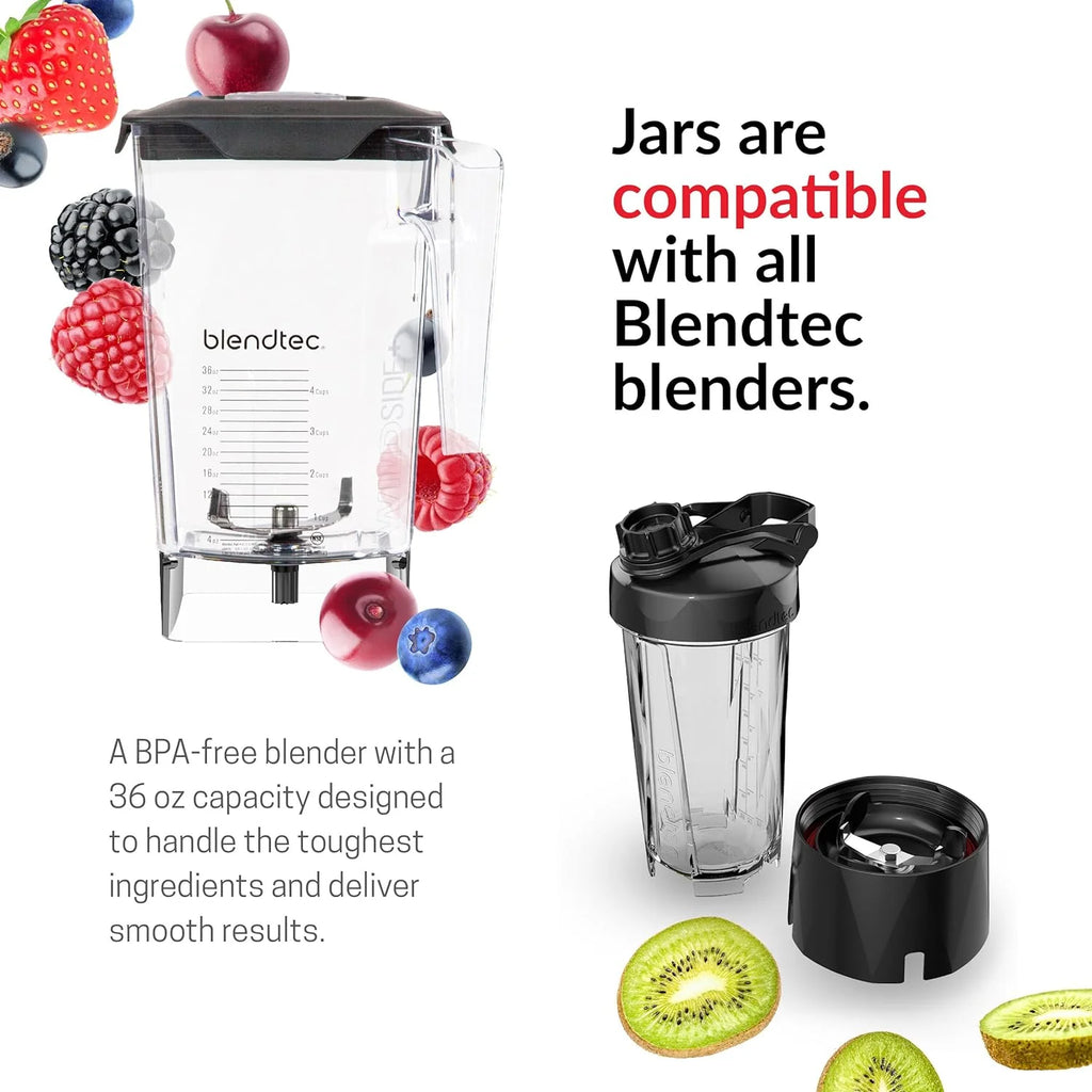 Blendtec Professional 800 - Blender with WildSide+ Jar (90 oz) for Smoothies & Frozen Drinks - Quietest Professional-Grade Power - 11-Speed Touch Slider - Easy to Clean - Black - image 3
