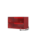 LED-Illuminated Glass Door Shoe Storage Cabinet for Sneakers - image 1