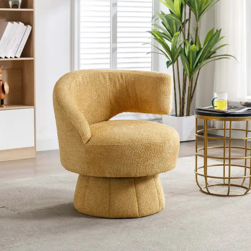360-Degree Swivel Cuddle Barrel Accent Chairs with Plush Upholstery - image 24