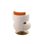 Round Barrel Chair with Fabric and Swivel Design - image 19