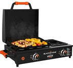 17 inch tabletop griddle with range top black - image 2