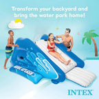 Intex Kool Splash Inflatable Water Slide Swimming Pool Play Center with Built in Sprayers for Kids and Adults, Ages 6 and Up, Blue - image 16