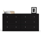 Pemberly Row 3PC Engineered Wood Dresser and Nightstands Bedroom Set in Black - image 15