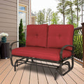 Kozyard Cozy Rocking Love SEATS Glider Swing Bench/Rocker for Patio, Yard ( Burgundy Red) - image 1