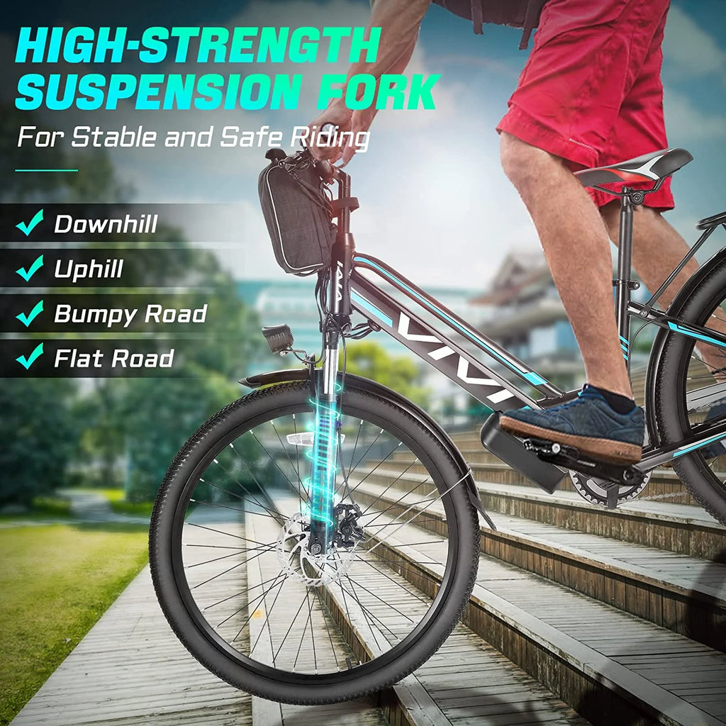 Vivi Electric Bike 26" City Commuter Electric Bike 48V 500W Step - Through Electric Bike 19.8MPH Electric Cruiser - image 9