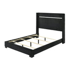Pedro 6-Piece Black Velvet Upholstered Bedroom Collection - image 3