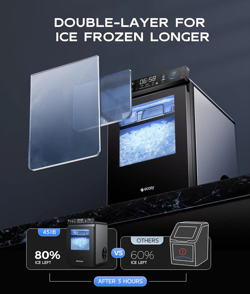 Smart Countertop Pebble Ice Maker, 44 Lb./24H, Self-Cleaning - image 4