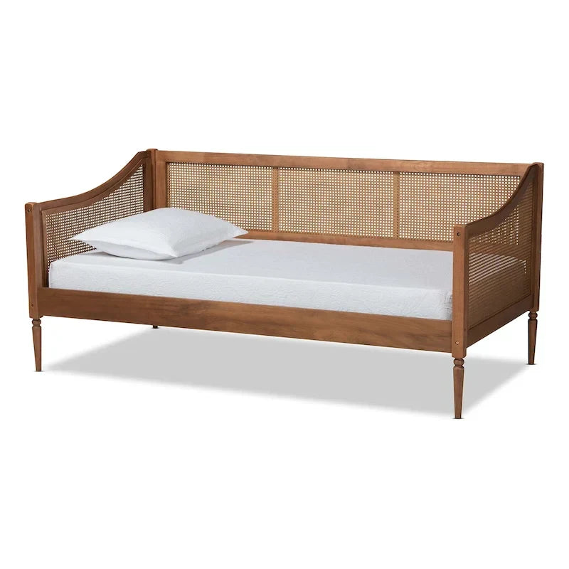 Ogden Mid-Century Modern Synthetic Rattan Daybed-Twin - image 2