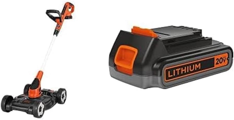BLACK+DECKER Combination String Trimmer, Lawn Mower, and Edger, Cordless 3-in-1 - image 5
