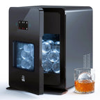 Clear Ice Ball Maker 2" 4 Spheres 144/Day LCD Self-Cleaning - image 1