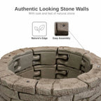RTS Home Accents Rock Lock Raised Garden Bed Curved Rock (Pack of 4) - image 2