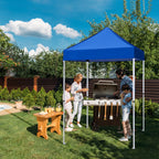 EAGLE PEAK 5x5 Pop up Canopy Tent Instant Outdoor Canopy Easy Set - up Straight Leg Folding Shelter（blue） - image 1