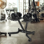 Dumbbell Stand Fitness Dial Dumbbell Rack with Adjustable Belt for Home Gym Set - image 5