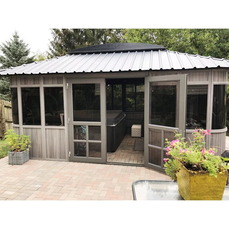 Colorado 17.5 Ft. W x 11.5 Ft. D Composite PVC Patio Gazebo Gazebo - image 6