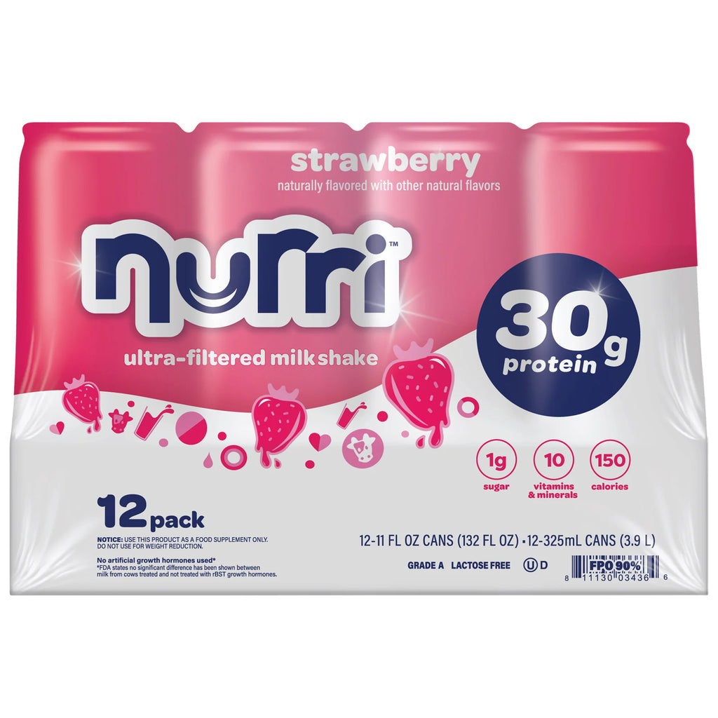 Nurri 30g Protein Shake, Strawberry, 11 Fl Oz, 12 - Pack - image 1