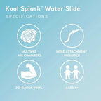 Intex Kool Splash Inflatable Water Slide Swimming Pool Play Center with Built in Sprayers for Kids and Adults, Ages 6 and Up, Blue - image 8