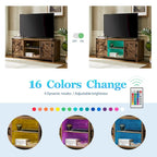 Rustic Farmhouse Barndoor TV Stand - Entertainment Center for TVs up to 70 Inches - image 9