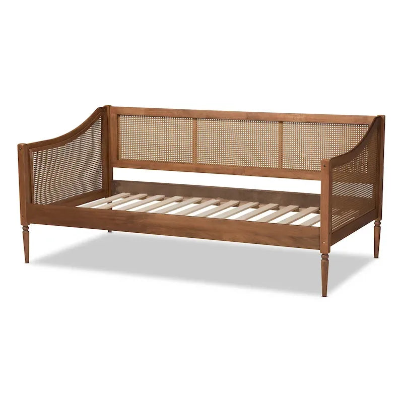 Ogden Mid-Century Modern Synthetic Rattan Daybed-Twin - image 5