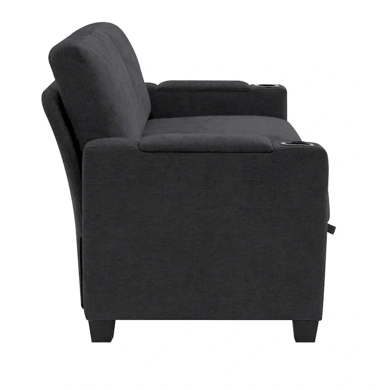 Versatile Chenille Storage Loveseat Sofa - image 18