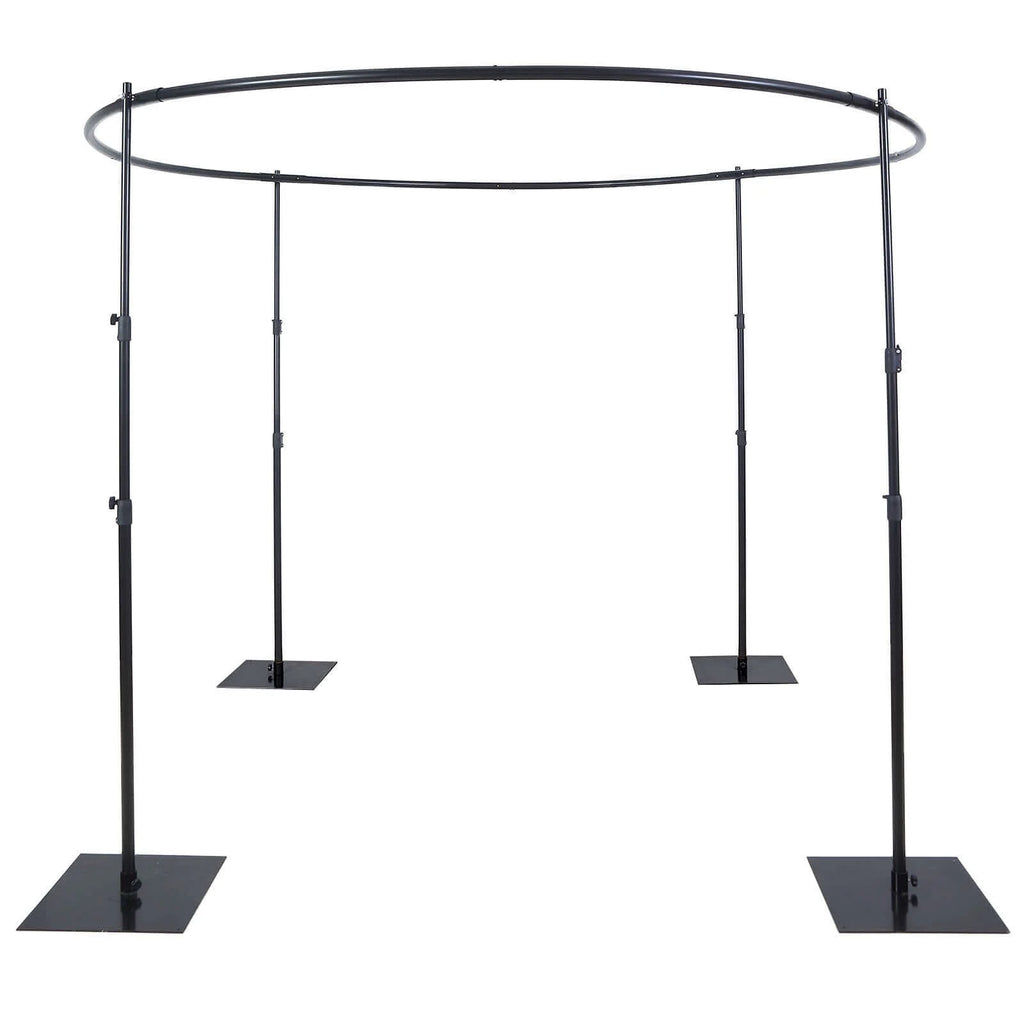 Efavormart 10ft / 4 Post Gold Metal DIY Photography Backdrop Stand, Wedding Arch Canopy Tent - image 18