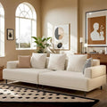 Contemporary Deep Seat Sofa with Cushions, Elevated Legs, Cozy Living Room Seating, Ideal for Apartments - image 1