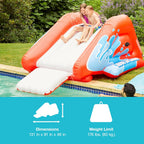 Intex Kool Splash Inflatable Water Slide Swimming Pool Play Center with Built in Sprayers for Kids and Adults, Ages 6 and Up, Blue - image 5