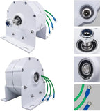 12000W Low RPM Permanent Magnet Generator 12V 24V 48V 120V 220V, Free Energy Gearless Permanent Magnet Generator Motor DIY for Wind Turbine Water Turbine,12V - image 5