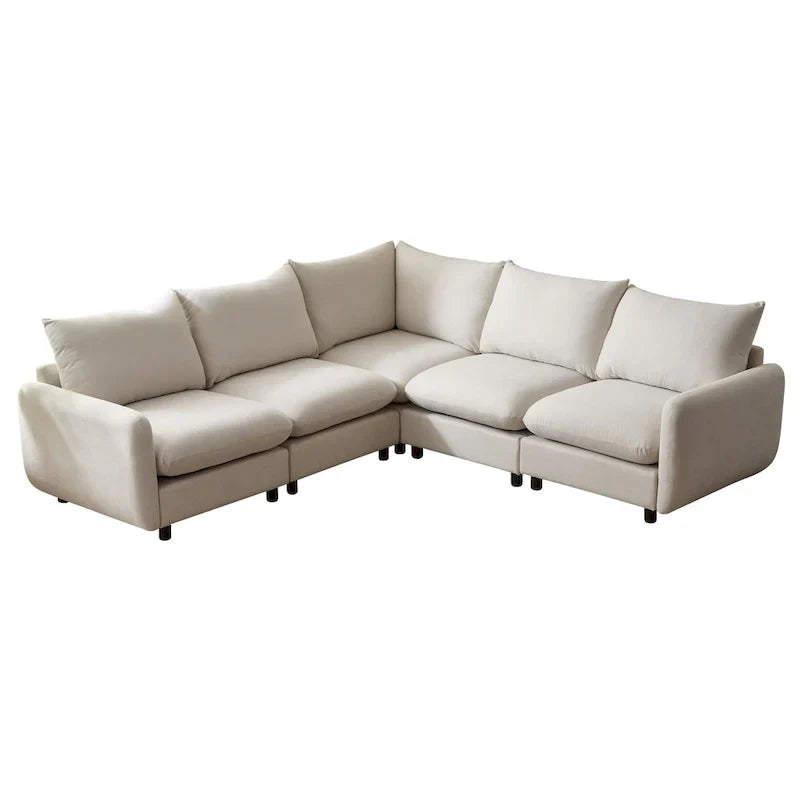 Oversized Modular Sectional Sofa with Plush Cushions and Flexible Layout - image 18