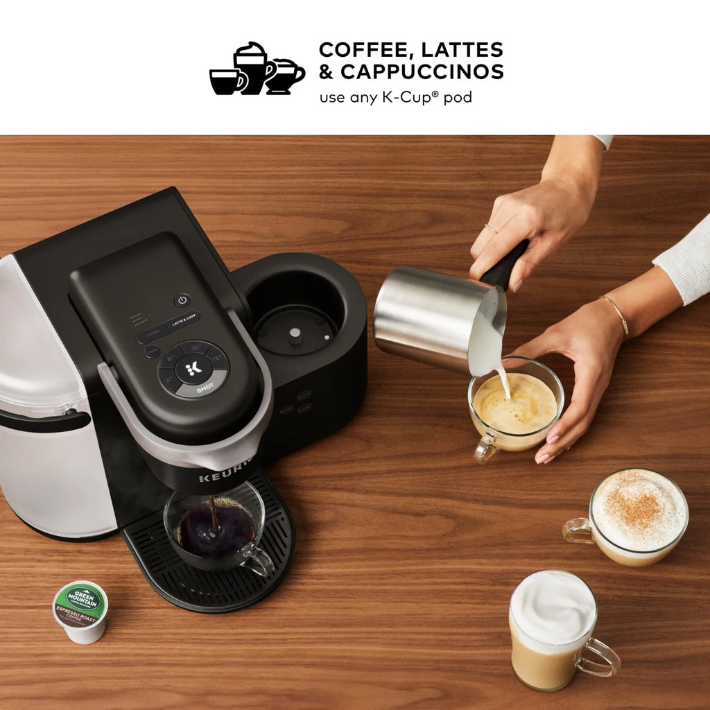 Keurig K-Cafe Single Serve K-Cup Coffee Maker, Latte Maker and Cappuccino Maker, Dark Charcoal - image 5