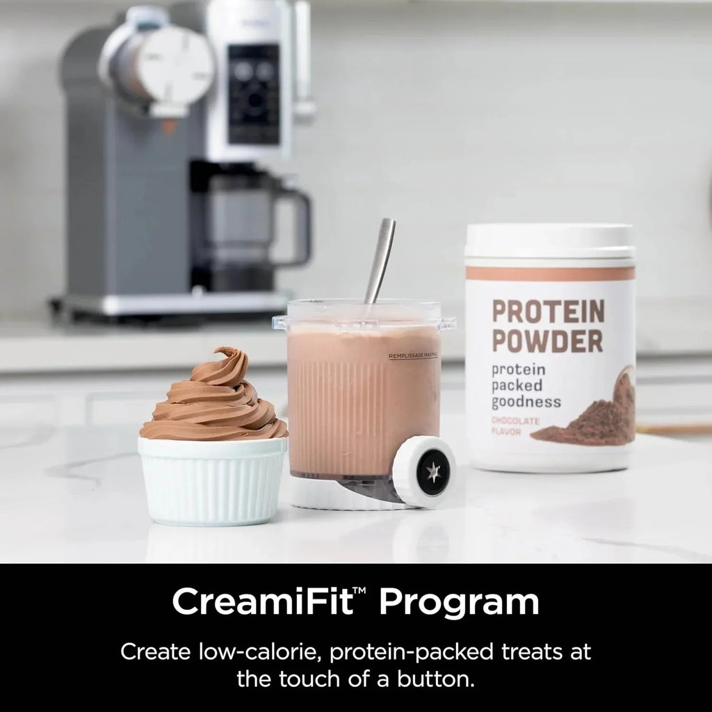 Ninja Swirl by CREAMi Ice Cream and Soft Serve Maker, Sorbet, Milkshake, Frozen Yogurt, Low Calories Program & More, 13-in-1, Soft Serve Handle, (2) CREAMi Swirl 16oz Pints, For Kids & ALL ages, NC701 - image 7