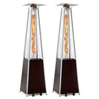 2-Sets Pyramid Outdoor Heater Standing, 42,000 Btu Tower Patio Heaters Propane - image 1
