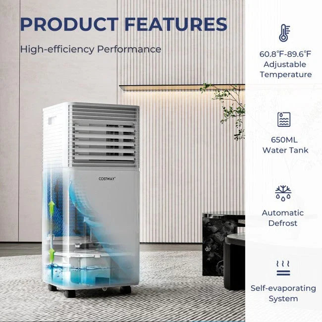 8000 BTU 3-in-1 Air Cooler with Dehumidifier and Fan Mode - image 6