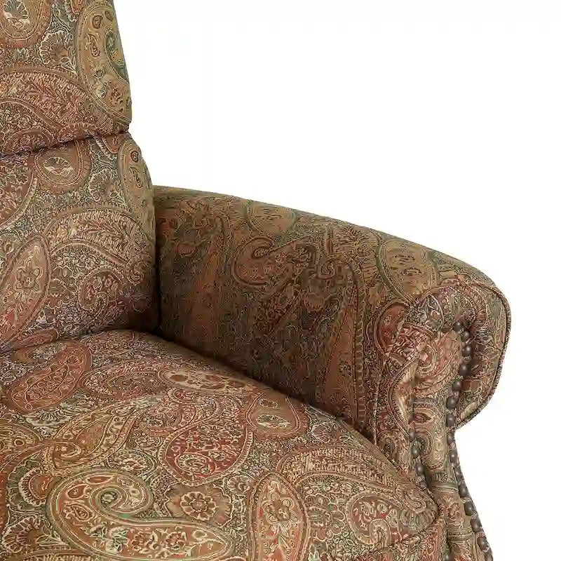 Push Back Recliner Chair with Padded Cushion and Solid Wood Legs - image 15