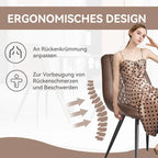 Set of 2 Leather Dining Chairs with Metal Legs - image 15