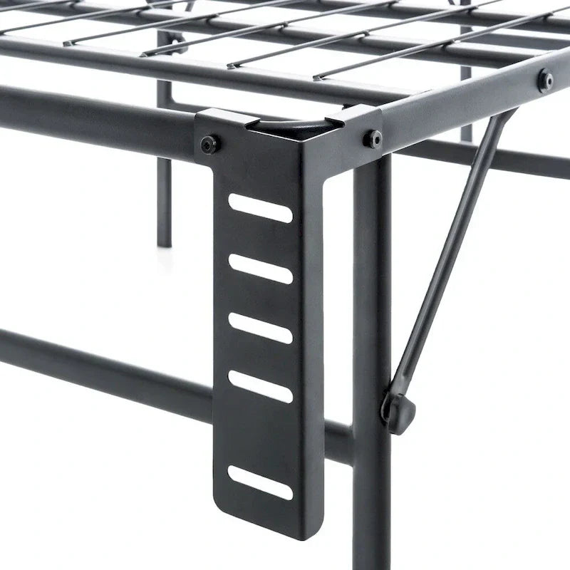 Brookside Foldable Full-Size Platform Bed Frame with Integrated Box Spring - image 3