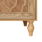 Large Floral Carved Storage Cabinet - Sideboard Buffet - image 11