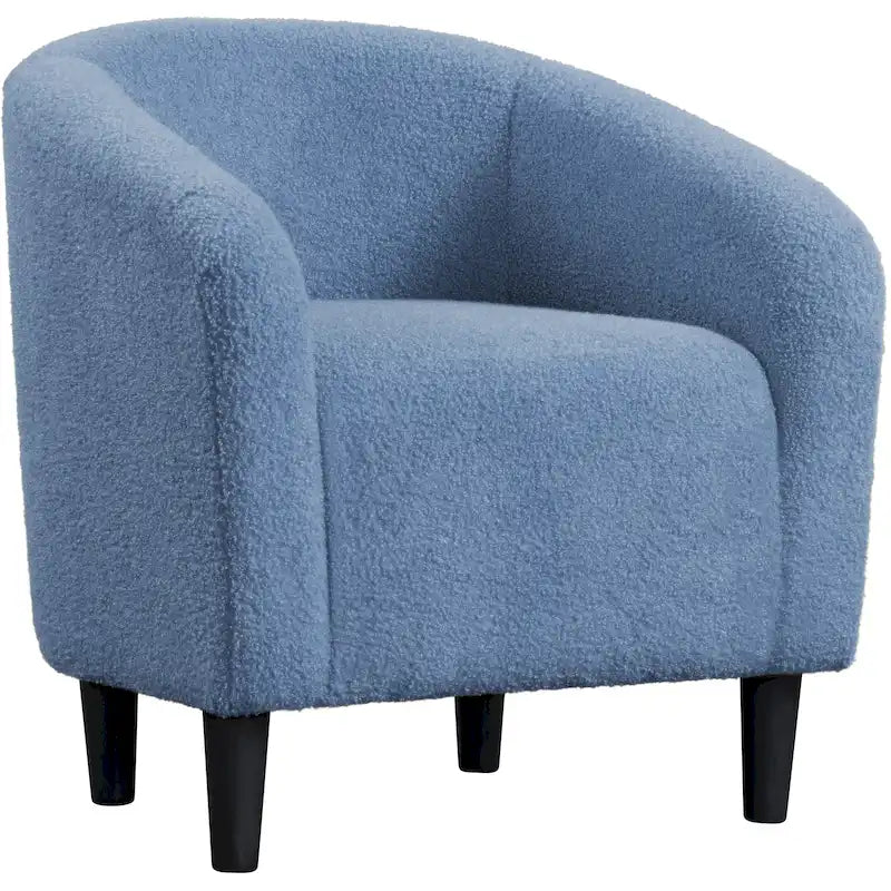 Yaheetech Club Chair Accent Barrel Chair Upholstered Arm Chair - image 4