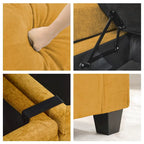 Versatile Chenille Storage Loveseat Sofa - image 33