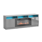 Modern 63-Inch TV Stand with Reno 05 Electric Fireplace - image 2