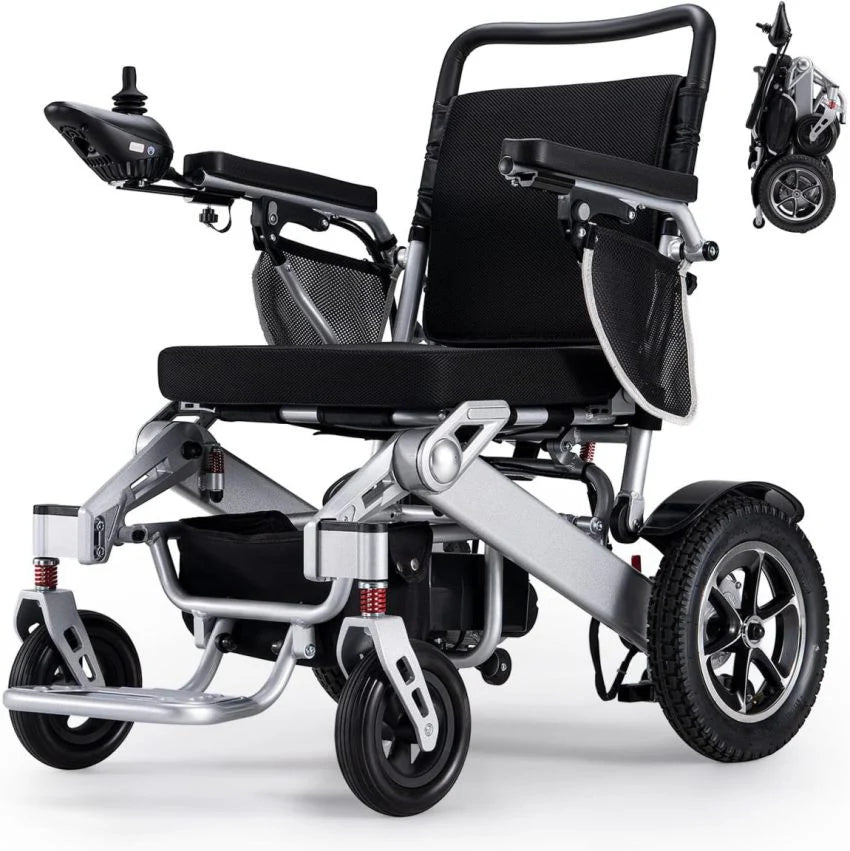 Electric Wheelchair,25 Miles Longer Range, Foldable Power Wheelchair for Adults Seniors,500W Dual Motors,Compact Motorized Wheelchair All Terrain,Intelligent Folding, Travel Size - image 7