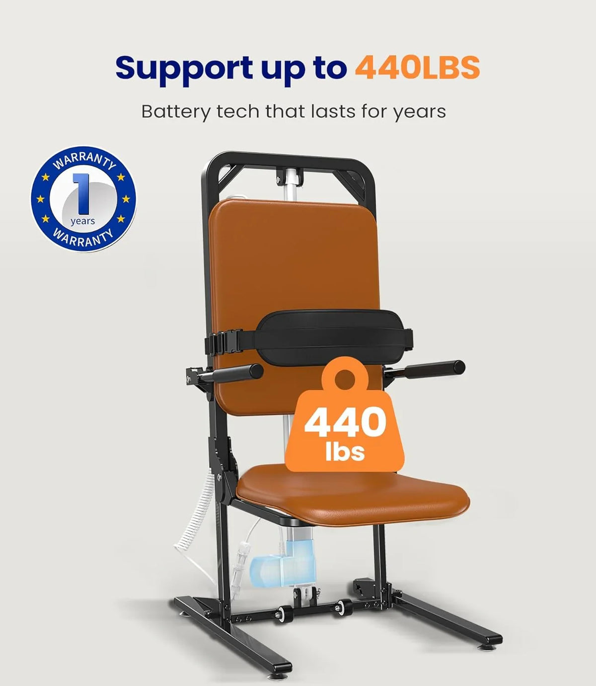 MAIDeSITe Electric Floor Lift, 200 kg Load Capacity, Support for Seniors - image 3